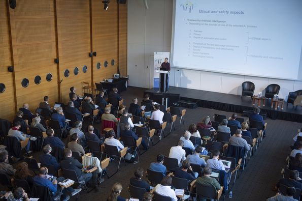 View of the conference hall from above 