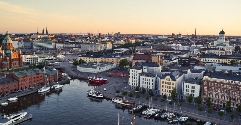 Helsinki seen from above